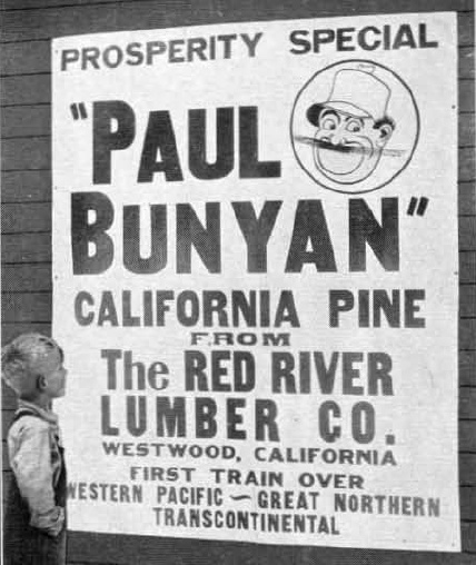 Paul Bunyan Pine sign