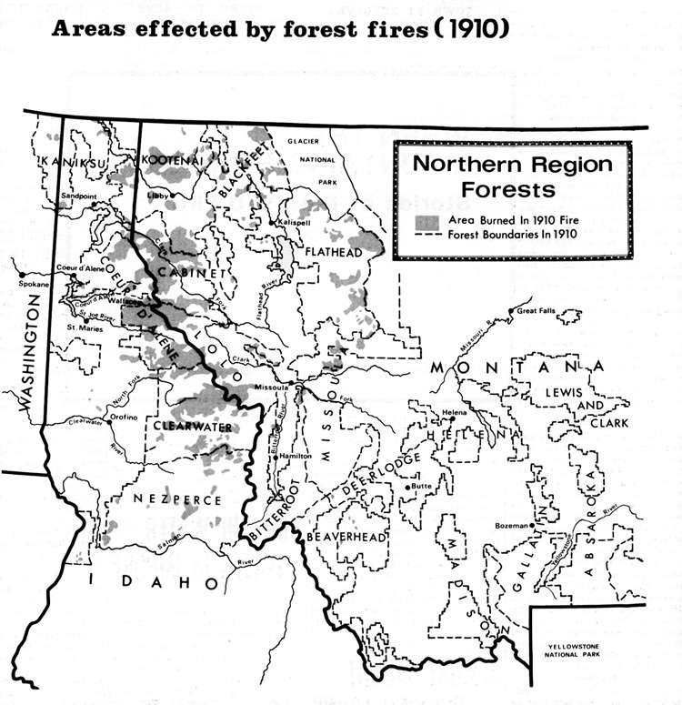 1910 Fires Map