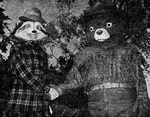 Howdy Raccoon and Smokey Bear