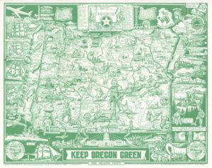 Keep Oregon Green placemat