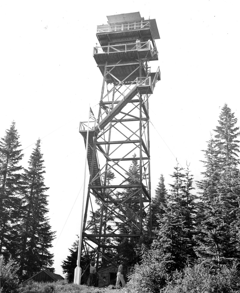 Lookout tower at Larch Mountain, Oregon.
