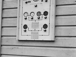Fire danger board.
