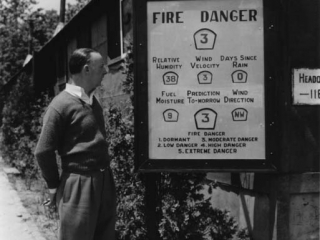 Fire danger meter, 1940.
