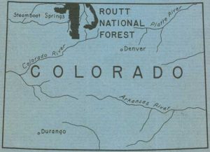 Routt Forest map