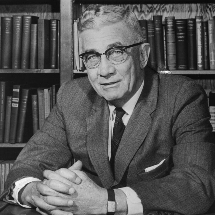 black and white photo of Theodore C. Blegen