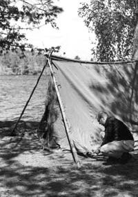 Camping at Superior National Forest, June 1964.